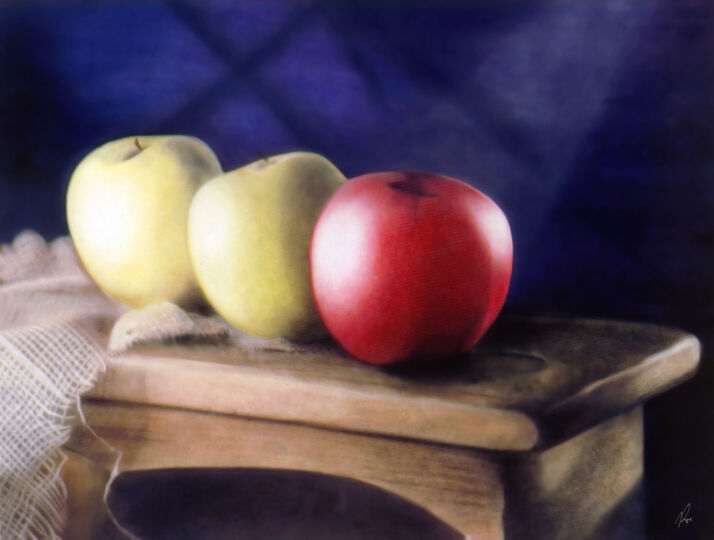 Apples On Bench