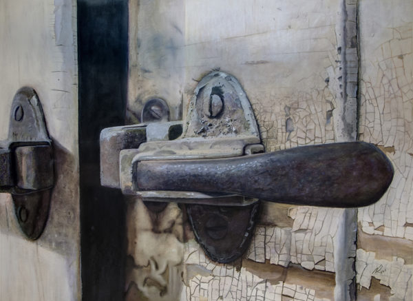 Worn Not Rusted, watercolor and pastel, 38" x 28" by Ron Doyle